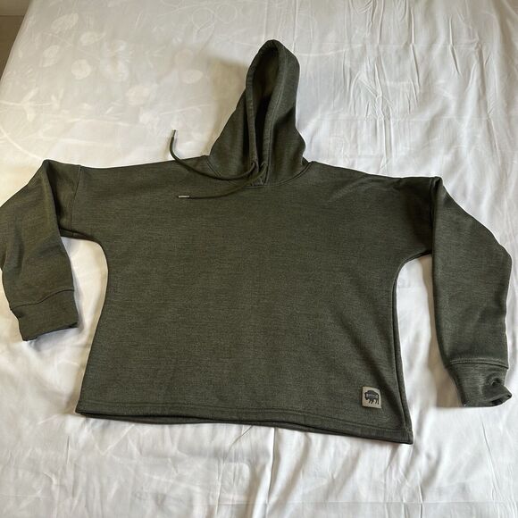 Buffalo Outdoors® Workwear Women's Cropped Hooded Sweatshirt - Picture 3 of 10